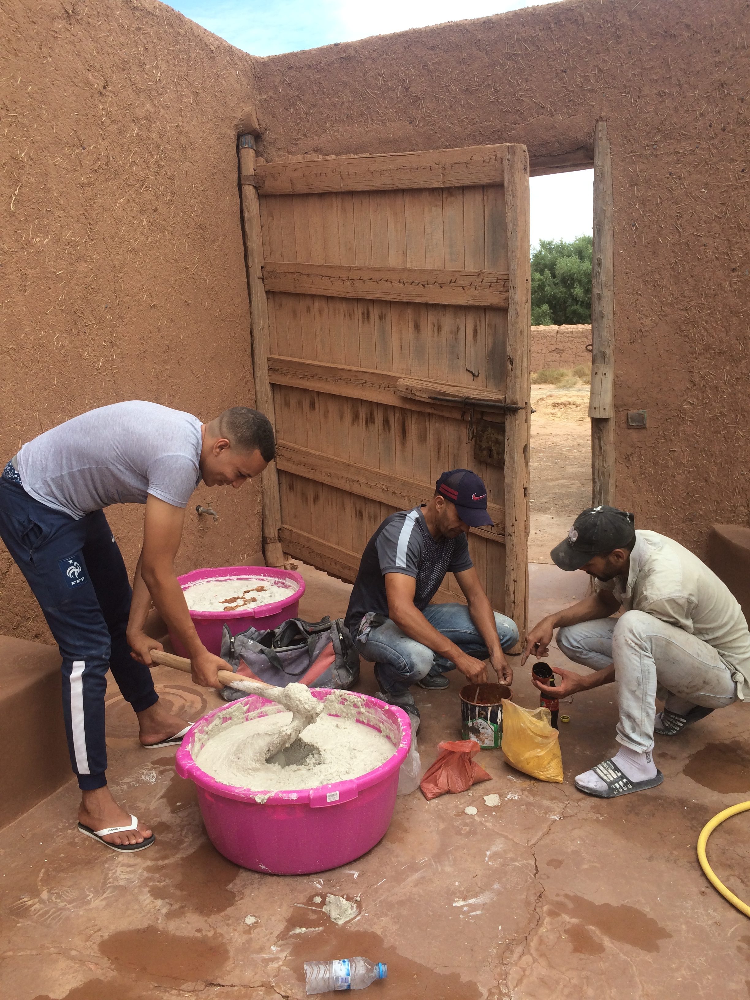 Obra de terra em Marrocos