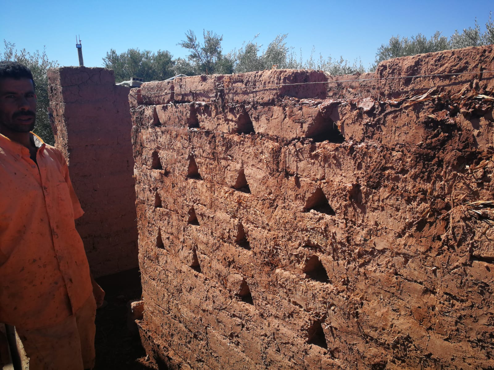 Obra de terra em Marrocos