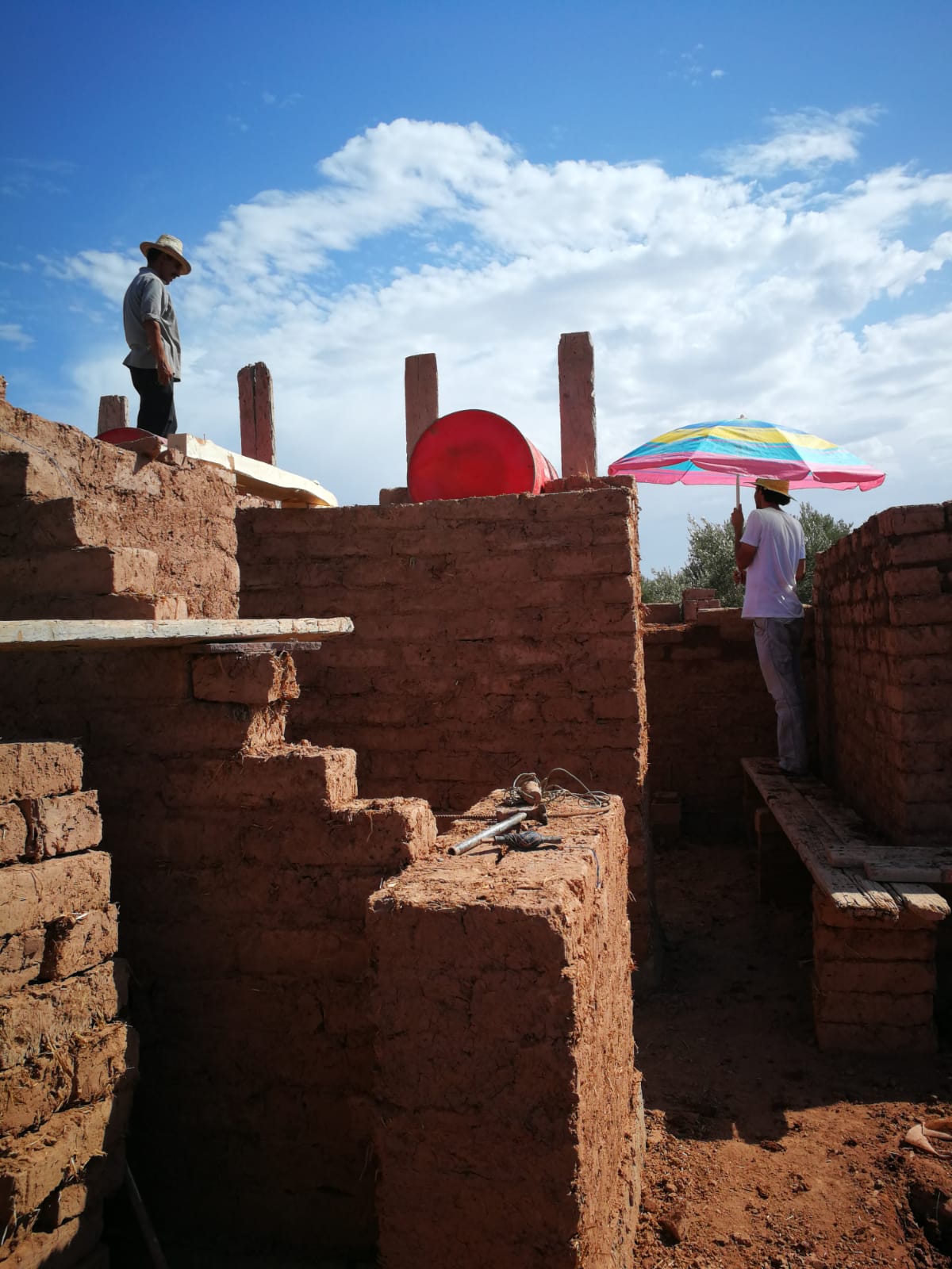 Obra de terra em Marrocos