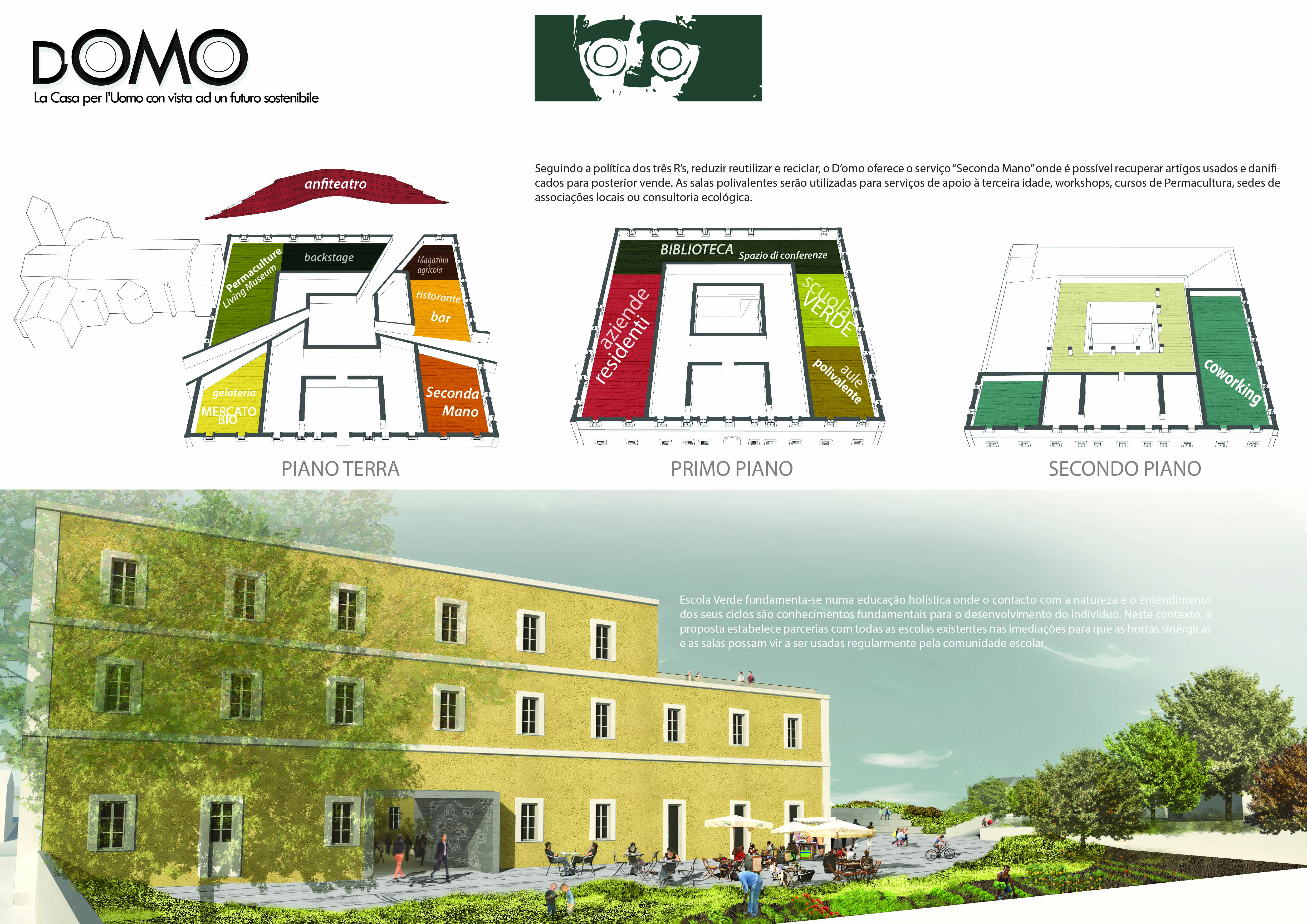 Reabilitação de Edifício Público Sardenha, Itália