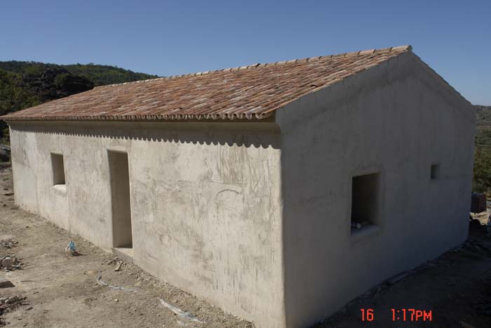 Habitação em fardos de palha